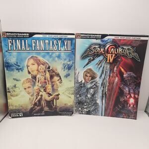 Brady Games Lot of 2 Guides Final Fantasy XII Soul Calibur IV